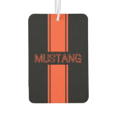 コンペティションオレンジレーシングストライプ カーエアーフレッシュナー (裏面)