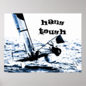 コンペティションセーリングカタマラン写真 ポスター (正面)