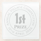 コンペティション第1回賞金賞受賞 ガラスコースター (正面)