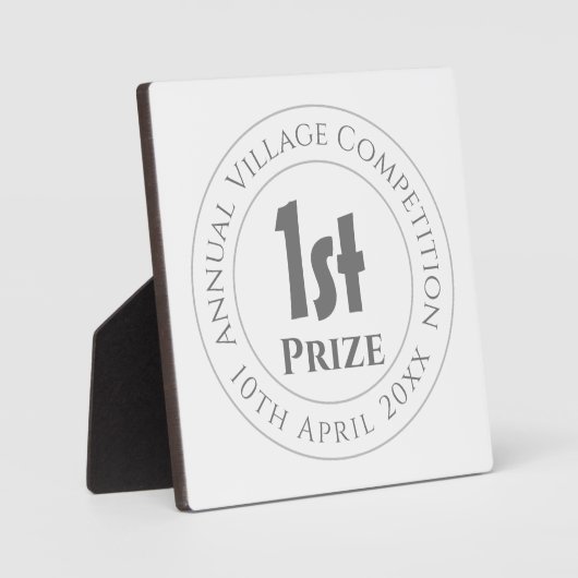 コンペティション第1回賞金賞受賞 フォトプラーク (正面)