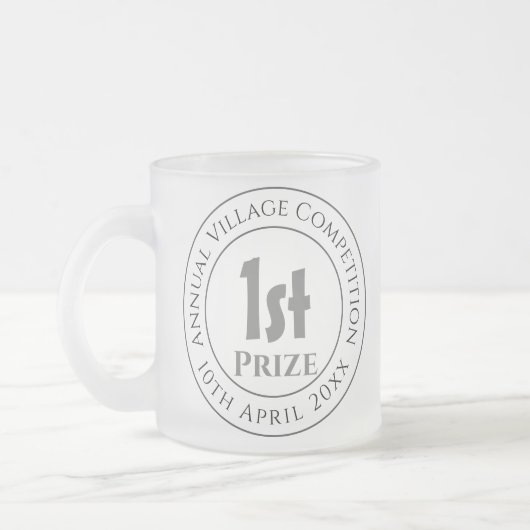コンペティション第1回賞金賞受賞 フロストグラスマグカップ (左)
