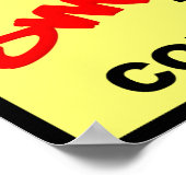 コンペティションMotocross Dirt Bike Posterを煙で彩る ポスター (角)