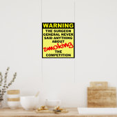 コンペティションMotocross Dirt Bike Posterを煙で彩る ポスター (キッチン)