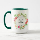 コンボのマグを結婚するエレガントなたった今結婚しました マグカップ (左)