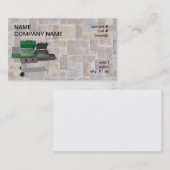 コンボの喫煙者bbqのグリル 名刺 (正面/裏面)