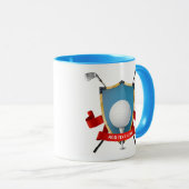 コンボパーソナライズされたゴルフマグ マグカップ (正面右)