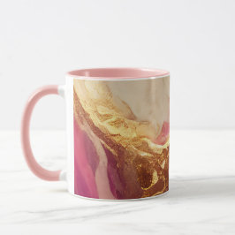 コンボパーソナライズされたマグカップ:紫、金ゴールドアクセントマグカップ マグカップ