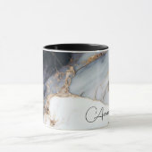 コンボパーソナライズされたマグカップ：黒、白、金ゴールド マグカップ (中央)