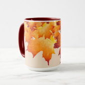 コンボマグカップ上のメープルカップル(1) マグカップ (正面左)