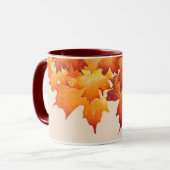 コンボマグカップ上のメープルカップル(2) マグカップ (正面左)