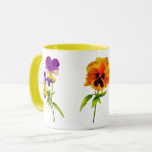 コンボマグカップ(I)の「パンジーパーティー」 マグカップ (正面左)