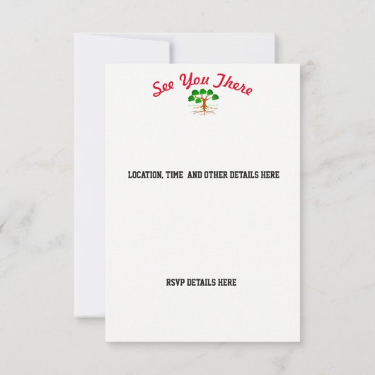 コンボ日付の招待状を救って下さい-家族会- セーブザデート (裏面)