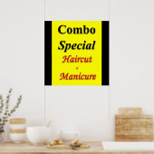 コンボ特別マニキュア&ヘアカット販売ポスターマット ポスター (キッチン)