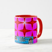 コンボ鮮やかマカラフルグ – 完璧なサイズ、デジタル マグカップ (正面右)