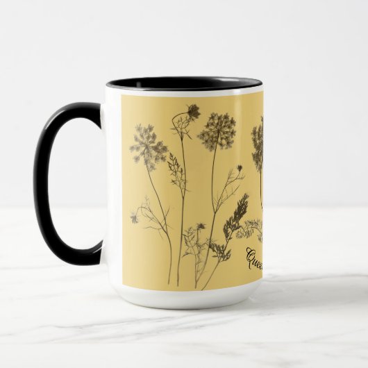 コンボ・マグカップのクイーンアンのレース（15オンス） マグカップ (左)