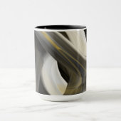 コンボMAG抽象芸術トレンドインテリアDecor Black マグカップ (中央)