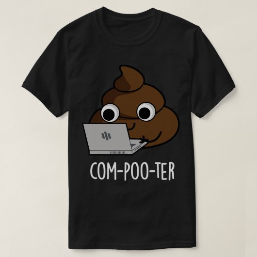 コンポおもしろいータコンピュータウンチPun 1 Tシャツ (デザイン正面)