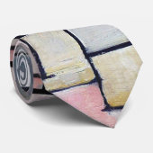 コンポジションのピンクとグレー、モンドリアン ネクタイ (ロール)
