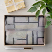 コンポジションのピンクとグレー、モンドリアン 薄葉紙 (ギフト)