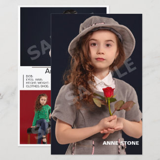 コンポジションアクターのモデルのヘッドショットの子ども達がZed