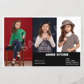 コンポジションアクターのモデルのヘッドショットの子ども達がZed (正面)