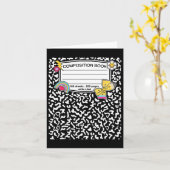 コンポジションノートブックマッチンググループハロウィンテアック カード (黄色い花)