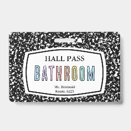 コンポジションブックバスルームのホールパストラニヤール バッジ