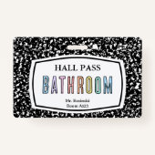 コンポジションブックバスルームのホールパストラニヤール バッジ (正面)