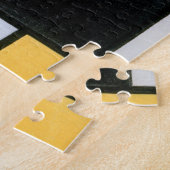 コンポジション赤、黄、青、黒、モンドリアン ジグソーパズル (側面)