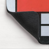 コンポジション赤、黄、青、黒、モンドリアン マウスパッド (コーナー)