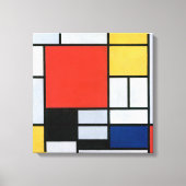 コンポジション赤、黄、青、黒 | Mondriaan | キャンバスプリント (正面)