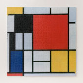 コンポジション赤、黄、青、黒 | Mondriaan | ジグソーパズル (横)