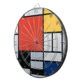 コンポジション赤、黄、青、黒 | Mondriaan | ダーツボード (正面右)