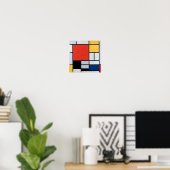 コンポジション赤、黄、青、黒 | Mondriaan | ポスター (ホームオフィス)