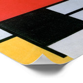 コンポジション赤、黄、青、黒 | Mondriaan | ポスター (角)