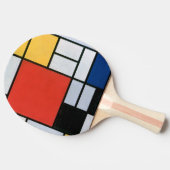 コンポジション赤、黄、青、黒 | Mondriaan | 卓球ラケット (横)