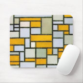 コンポジション黄色とグレー、モンドリアン マウスパッド (マウス)