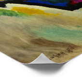 コンポジション4バイワッシリーカンディンスキー ポスター (角)