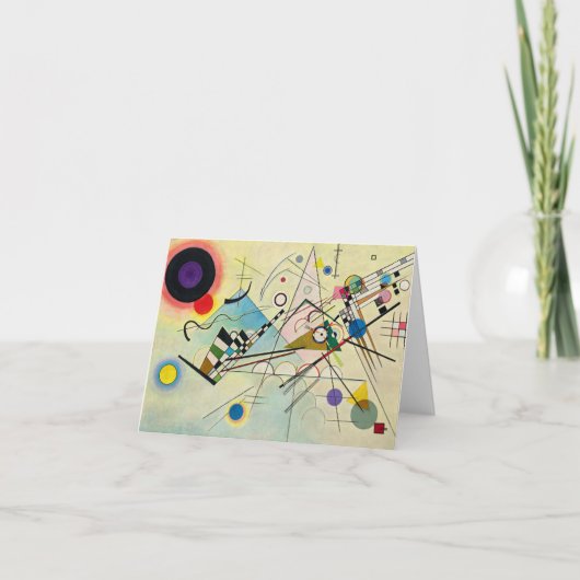 コンポジション8バイワッシリーカンディンスキー サンキューカード (正面)