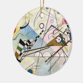 コンポジション8ワシリーカンディンスキー セラミックオーナメント (左)