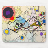コンポジション8、Wassily Kandinskyの後のドット マウスパッド (正面)