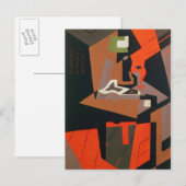 コンポジション(キャンバス上の油) ポストカード (正面/裏面)