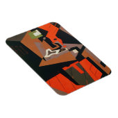 コンポジション(キャンバス上の油) マグネット (右側)