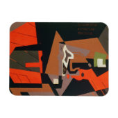 コンポジション(キャンバス上の油) マグネット (横)