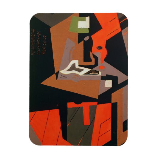 コンポジション(キャンバス上の油) マグネット (縦)