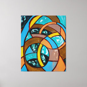 コンポジション#8トリオバイマイケル·モッファ キャンバスプリント