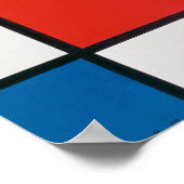 コンポジションII （赤、青、黄） -モンドリアン ポスター (角)