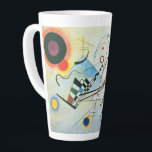 コンポジションVIII by Wassily Kandinsky カフェラテマグ<br><div class="desc">もっと面白いデザインと色の選択のために私の店を訪問しなさい。=> zazzle.com/colorfulworld*</div>