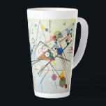 コンポジションVIII by Wassily Kandinsky カフェラテマグ<br><div class="desc">もっと面白いデザインと色の選択のために私の店を訪問しなさい。=> zazzle.com/colorfulworld*</div>