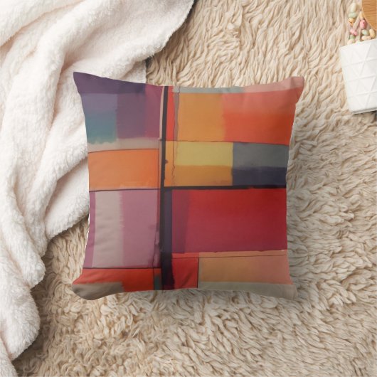 コンポジティモダンング抽象芸術アートワーク クッション (ブランケット)